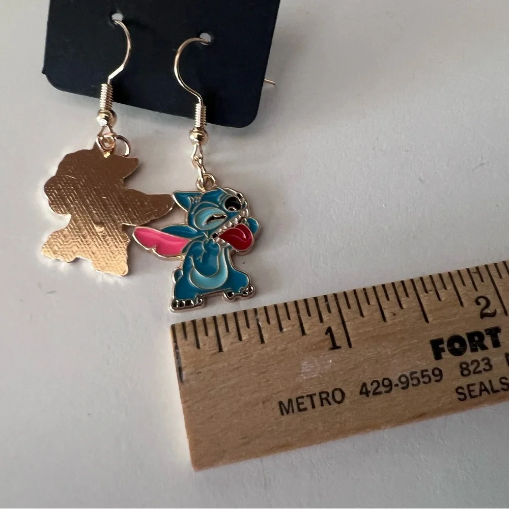 DISNEY Baby STITCH Dangle Earrings NWT